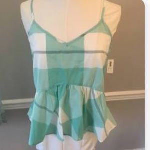 Old Navy mint green and white Camisole.